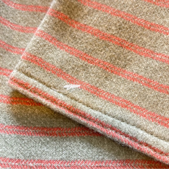 Burton Gray and Pink Striped Dryride Ellmore Pullover Cowl Neck Sweater - Picture 9 of 10